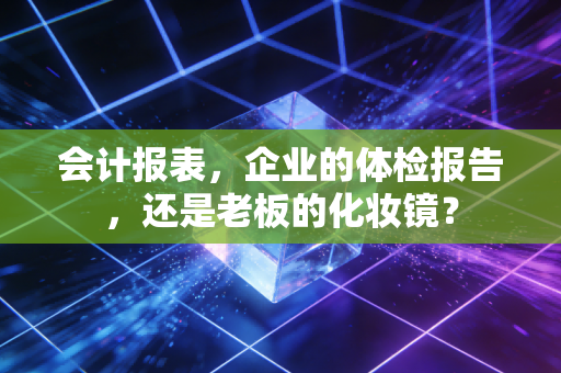 会计报表,企业的体检报告,还是老板的化妆镜?