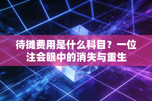 待摊费用是什么科目?一位注会眼中的消失与重生