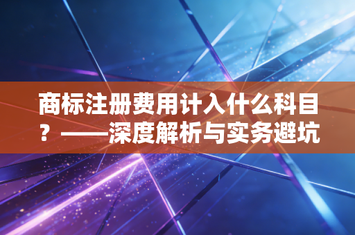 商标注册费用计入什么科目？——深度解析与实务避坑指南