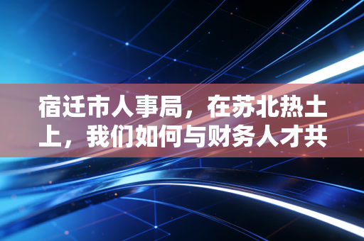 宿迁市人事局,在苏北热土上,我们如何与财务人才共舞?
