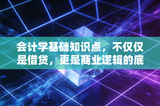 会计学基础知识点，不仅仅是借贷，更是商业逻辑的底层代码