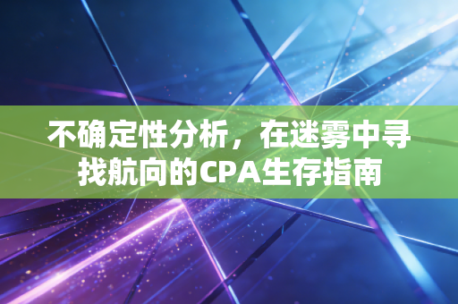 不确定性分析，在迷雾中寻找航向的CPA生存指南