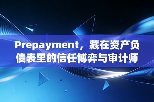 Prepayment，藏在资产负债表里的信任博弈与审计师的火眼金睛
