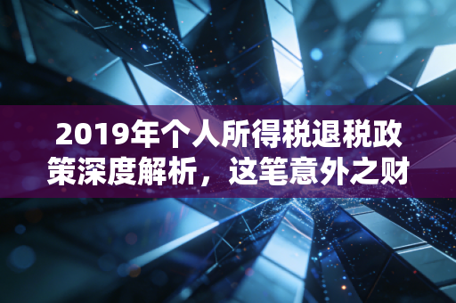 2019年个人所得税退税政策深度解析,这笔意外之财,你真的拿到了吗?
