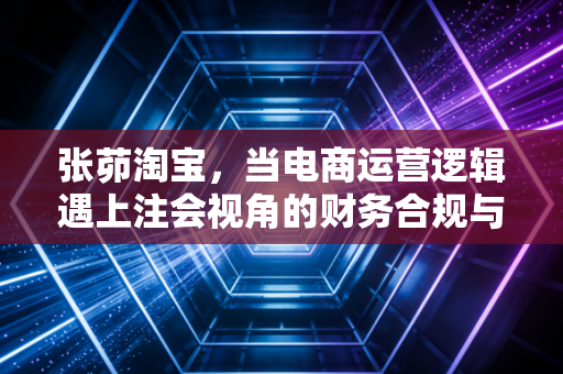 张茆淘宝,当电商运营逻辑遇上注会视角的财务合规与盈利真相