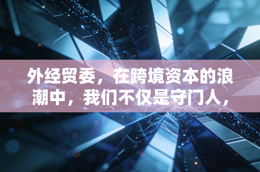 外经贸委,在跨境资本的浪潮中,我们不仅是守门人,更是摆渡人