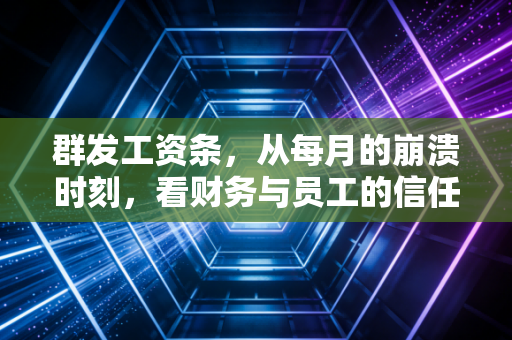 群发工资条，从每月的崩溃时刻，看财务与员工的信任博弈