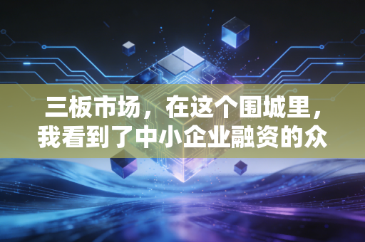 三板市场,在这个围城里,我看到了中小企业融资的众生相与破局之路