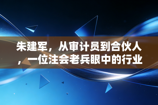 朱建军,从审计员到合伙人,一位注会老兵眼中的行业变迁与职业坚守
