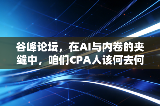 谷峰论坛，在AI与内卷的夹缝中，咱们CPA人该何去何从？