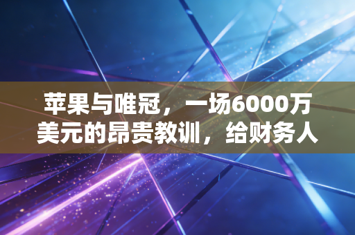 苹果与唯冠,一场6000万美元的昂贵教训,给财务人的启示