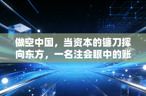 做空中国,当资本的镰刀挥向东方,一名注会眼中的账本真相与博弈