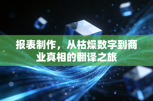 报表制作，从枯燥数字到商业真相的翻译之旅