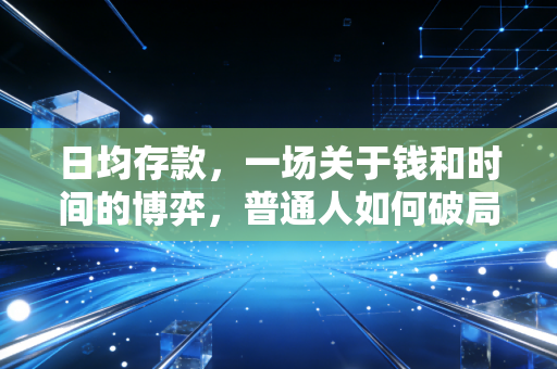日均存款，一场关于钱和时间的博弈，普通人如何破局？
