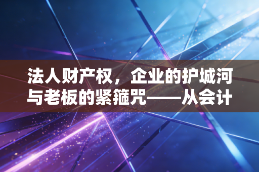 法人财产权，企业的护城河与老板的紧箍咒——从会计视角看公司独立的灵魂