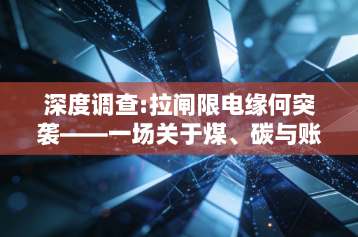 深度调查:拉闸限电缘何突袭——一场关于煤、碳与账本的博弈