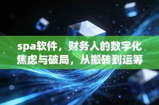 spa软件，财务人的数字化焦虑与破局，从搬砖到运筹帷幄的思考