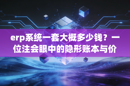 erp系统一套大概多少钱？一位注会眼中的隐形账本与价值投资