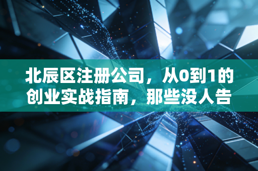 北辰区注册公司，从0到1的创业实战指南，那些没人告诉你的坑与红利