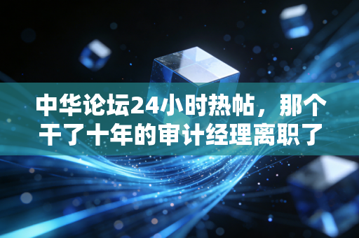 中华论坛24小时热帖,那个干了十年的审计经理离职了,聊聊CPA行业的围城与破局