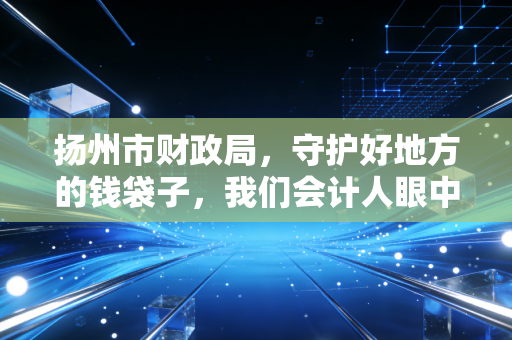 扬州市财政局，守护好地方的钱袋子，我们会计人眼中的那些事儿