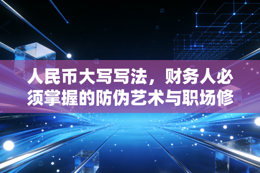 人民币大写写法,财务人必须掌握的防伪艺术与职场修养