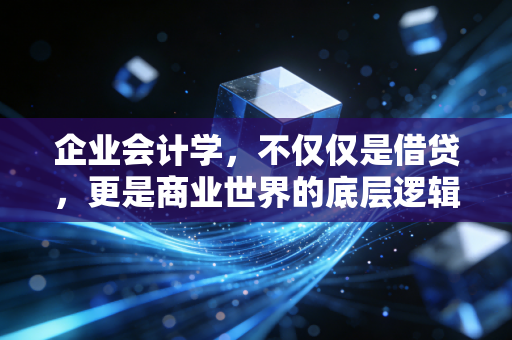 企业会计学，不仅仅是借贷，更是商业世界的底层逻辑与人性博弈