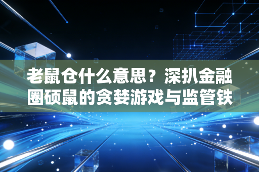 老鼠仓什么意思?深扒金融圈硕鼠的贪婪游戏与监管铁拳