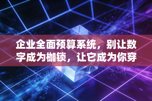 企业全面预算系统，别让数字成为枷锁，让它成为你穿越迷雾的导航仪