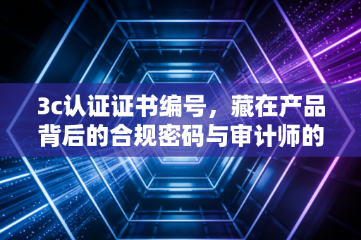3c认证证书编号,藏在产品背后的合规密码与审计师的寻宝图