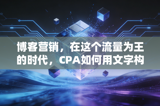 博客营销,在这个流量为王的时代,CPA如何用文字构建你的商业护城河