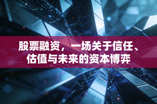 股票融资,一场关于信任、估值与未来的资本博弈