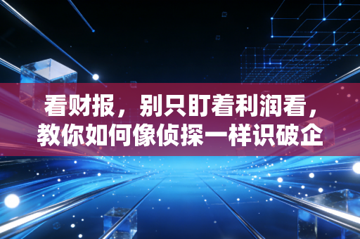 看财报,别只盯着利润看,教你如何像侦探一样识破企业的美颜滤镜