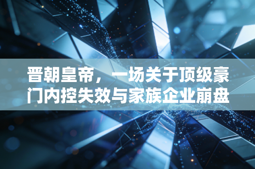 晋朝皇帝，一场关于顶级豪门内控失效与家族企业崩盘的终极审计