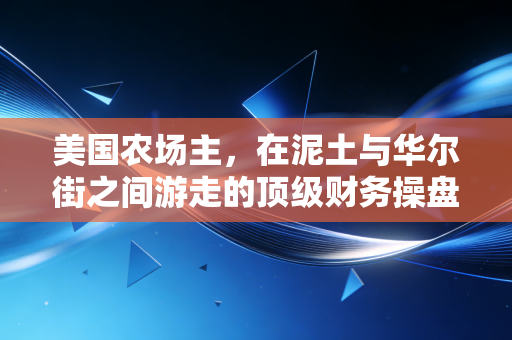 美国农场主，在泥土与华尔街之间游走的顶级财务操盘手