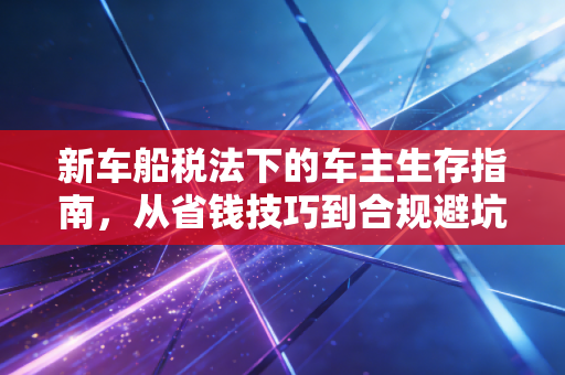 新车船税法下的车主生存指南,从省钱技巧到合规避坑的深度解析