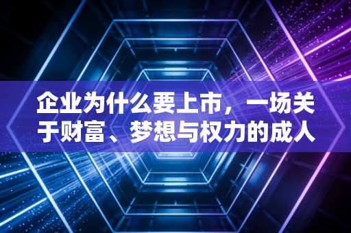 企业为什么要上市，一场关于财富、梦想与权力的成人礼