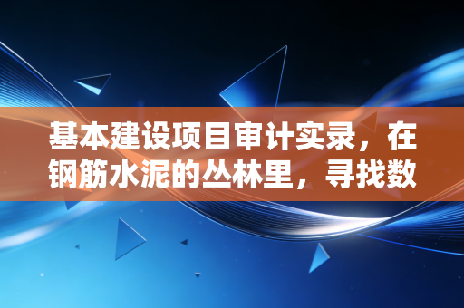 基本建设项目审计实录,在钢筋水泥的丛林里,寻找数字背后的真相