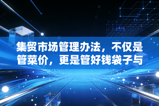集贸市场管理办法,不仅是管菜价,更是管好钱袋子与菜篮子的平衡艺术
