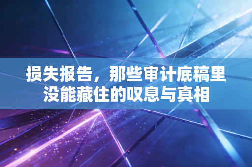 损失报告，那些审计底稿里没能藏住的叹息与真相