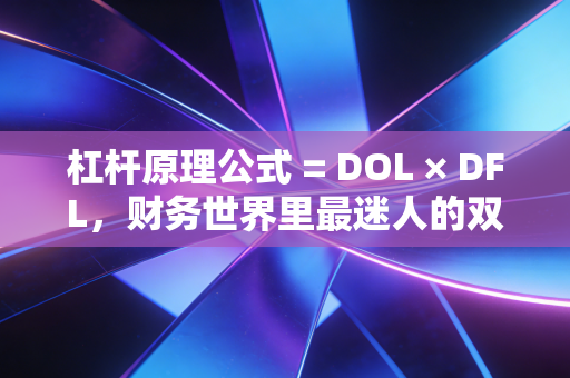 杠杆原理公式 = DOL × DFL,财务世界里最迷人的双刃剑,从企业扩张到人生逆袭的深度思考
