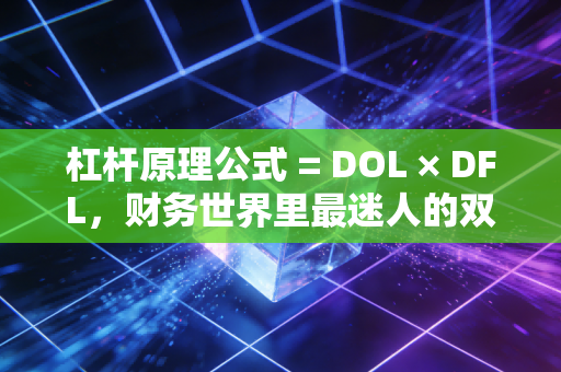 杠杆原理公式 = DOL × DFL，财务世界里最迷人的双刃剑，从企业扩张到人生逆袭的深度思考