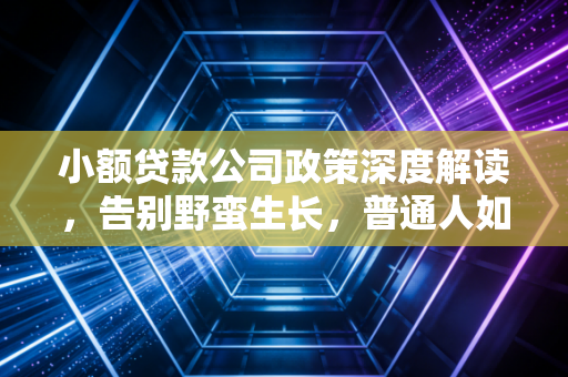 小额贷款公司政策深度解读，告别野蛮生长，普通人如何在新规下找到资金活水？