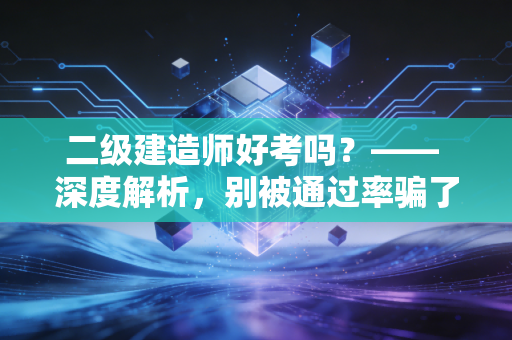 二级建造师好考吗？—— 深度解析，别被通过率骗了，这是普通人逆袭的最佳跳板