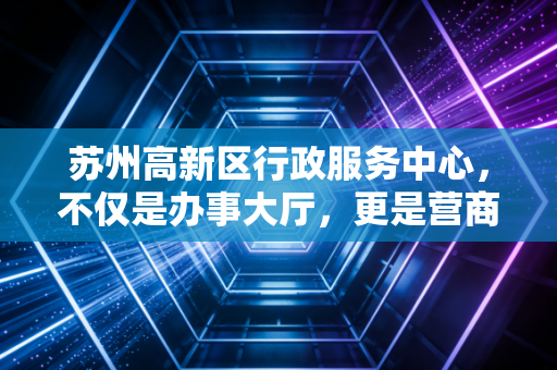 苏州高新区行政服务中心，不仅是办事大厅，更是营商环境的晴雨表——一位注会从业者的深度观察