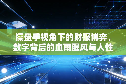 操盘手视角下的财报博弈，数字背后的血雨腥风与人性救赎