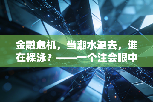 金融危机，当潮水退去，谁在裸泳？——一个注会眼中的周期、恐慌与生存智慧
