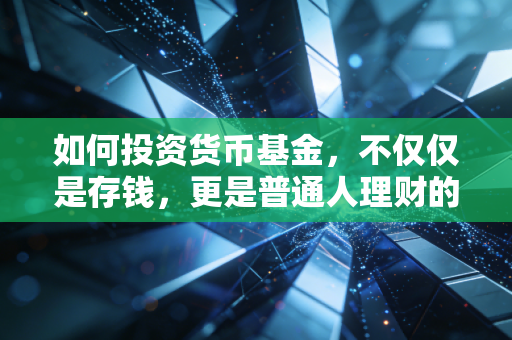 如何投资货币基金，不仅仅是存钱，更是普通人理财的第一堂课