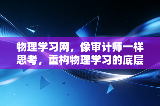物理学习网，像审计师一样思考，重构物理学习的底层逻辑