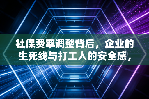 社保费率调整背后，企业的生死线与打工人的安全感，这笔账到底该怎么算？
